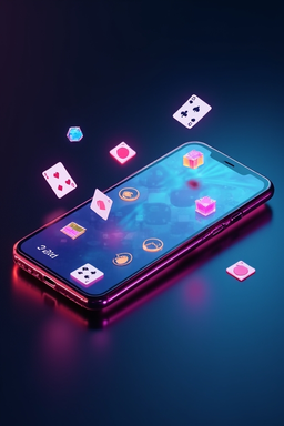 Smartphone con app casino Playoro