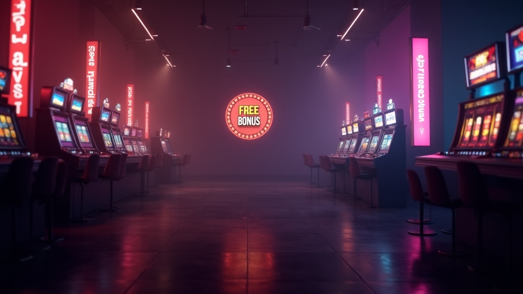 Casinò scuro con gettone bonus gratuito e promozioni illuminate